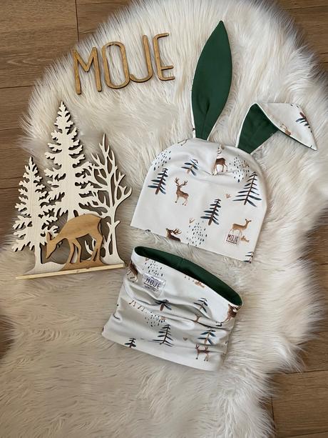 Nadherna detska ciapka zajko, 50 - 104