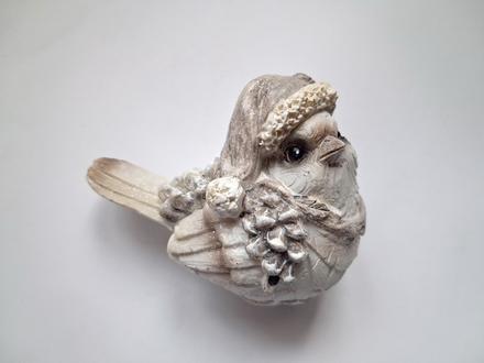 Keramická soška - vrabček,