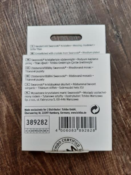 Napichovacie nausnice tchibo, tchibo