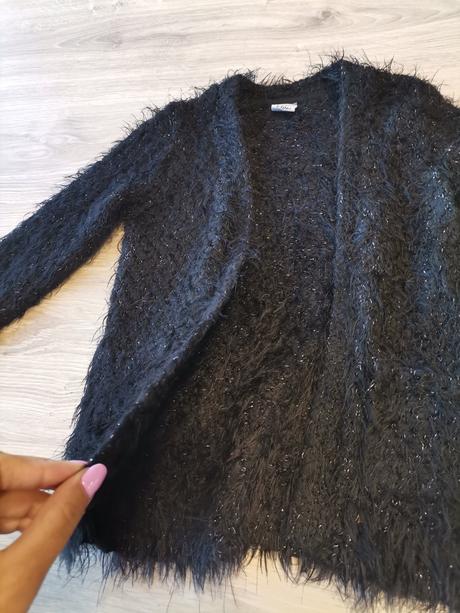 Dievčenský čierny svetrik prehoz, kiki&koko,104