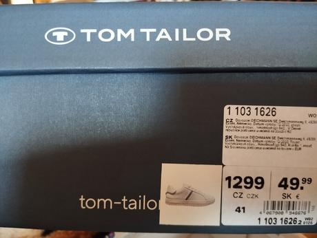 Dámske tenisky tom tailor, tom tailor,41