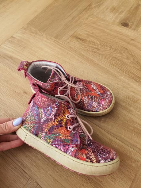 Ručne šité kožené topánky zn emel, 27