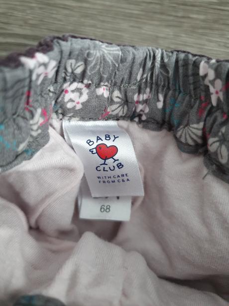 Zateplené menšestrové nohavice, baby club,68