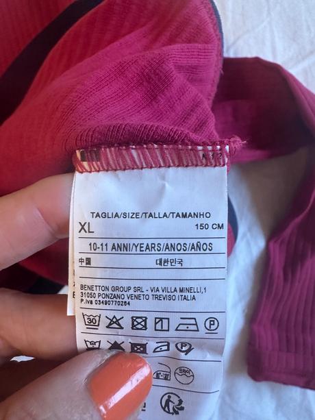 Benetton crop tričko, benetton,146