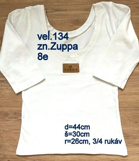 Dievčenské tričko veĺ.134, zn.zuppa, 134