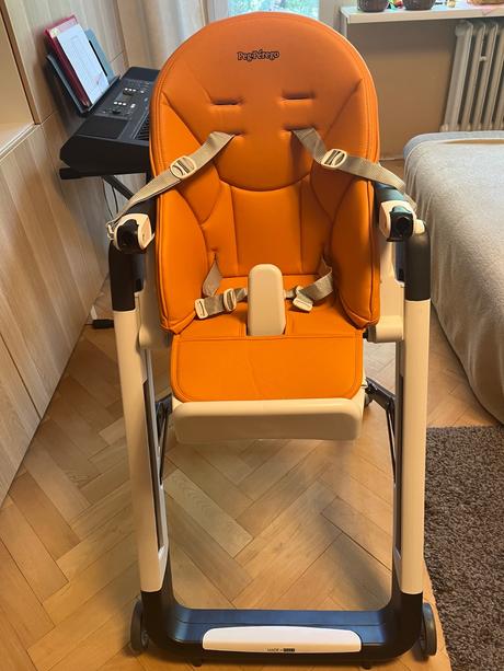 Vysoká stolička peg perego siesta oranžová, peg-pérego