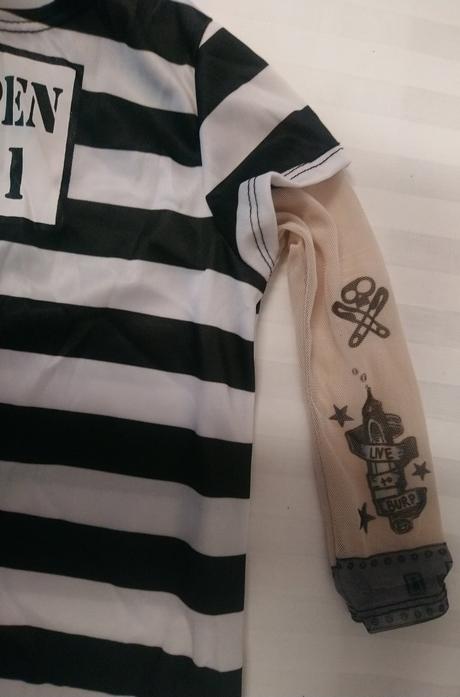 2 dielny kostým malý väzeň, bad baby, 1-2r, 86-98,