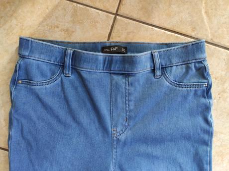 Dámske modré elastické skinny džínsy, f&f,40