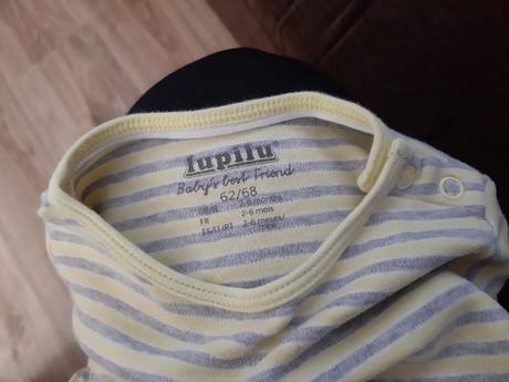 Tričká lupilu šedá + žltá 3ks, lupilu,68