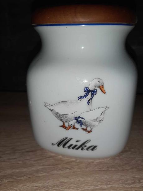 Dóza na múku karlovarský porcelán,