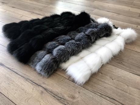 Nová kožušinová vesta viaceré farby - top kvalita, l - xxxl