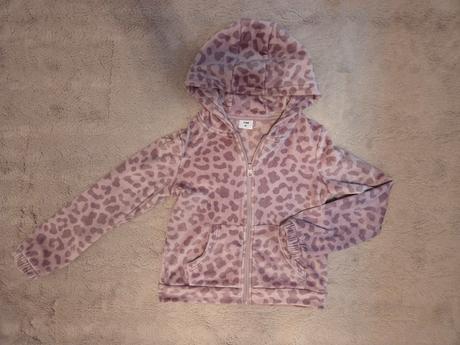 Plyšová dievčenská mikina 4f, 134