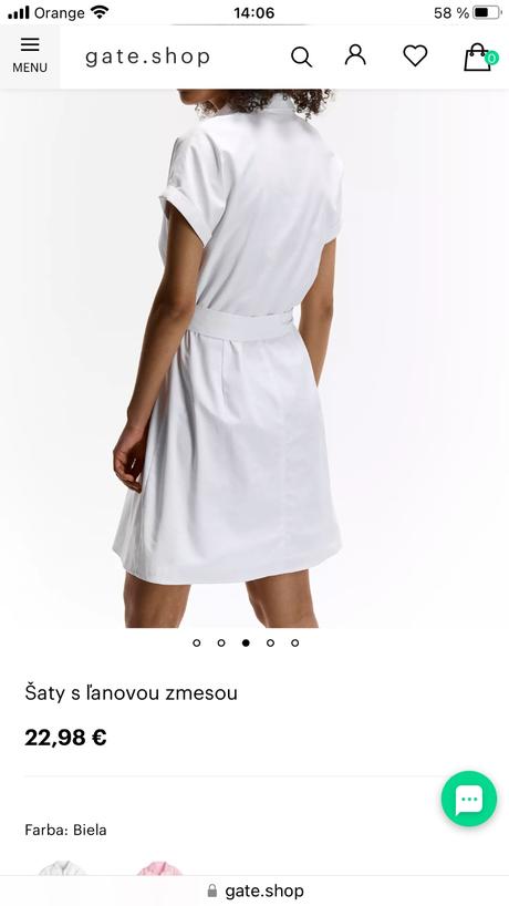 Košeľové šaty s ľanovou zmesou, gate,xs