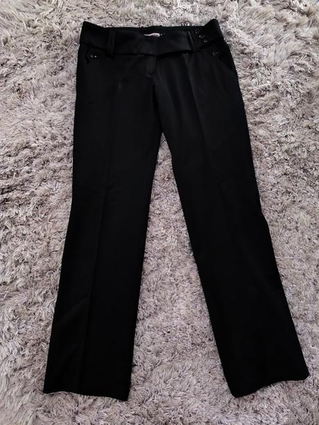 Čierne elegantné nohavice, xl