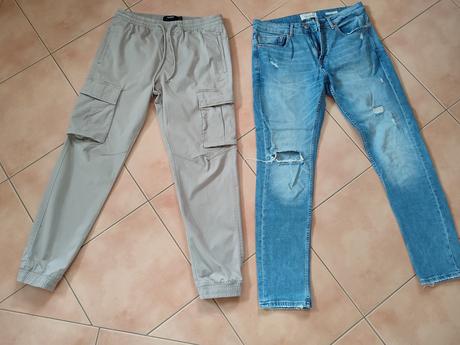 Pánske, chlapčenské rifle,nohavice zn.puul&bear, 40