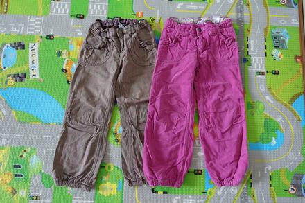 Nohavice podteplené bavlnou, h&m,122