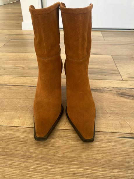 Kožené cizmy, zara,37