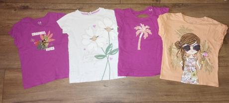 Dievčenské letné tričká 110/116, c&a,110