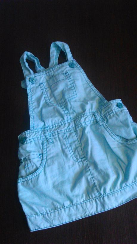 Mentolova suknicka na traky, baby,80