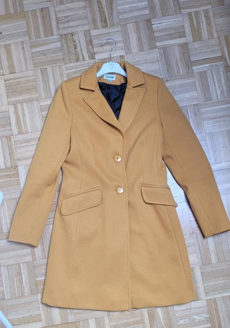 Prechodný kabátik horcicovy, s