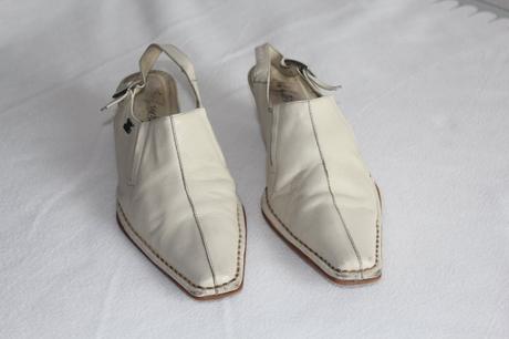 Biele kozene sandale, 38