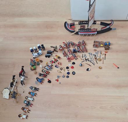 Mega set playmobil  rímska galéra a príslušenstvo, 