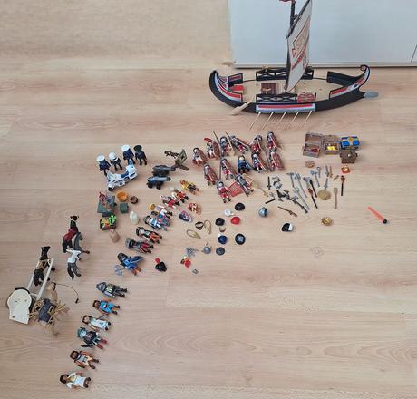 Mega set playmobil rímska galéra a príslušenstvo,