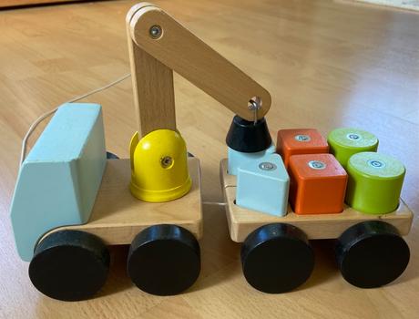 Auto nakladač drevený s magnetom, 