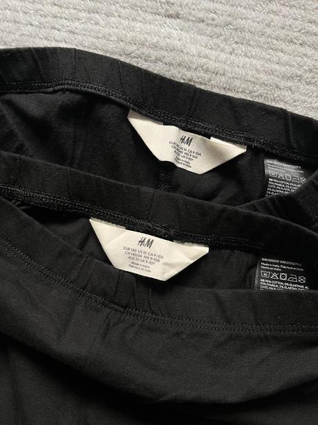 2x legíny, h&m,140