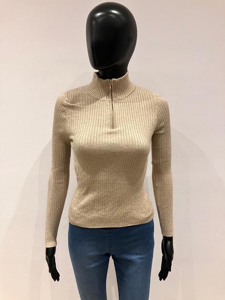 Dámsky rebrovaný rolák (s), mango,s