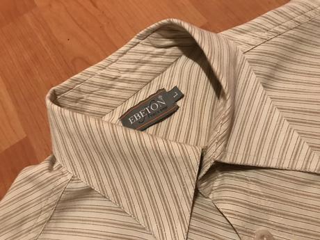 Béžová prúžkovaná košeľa, l