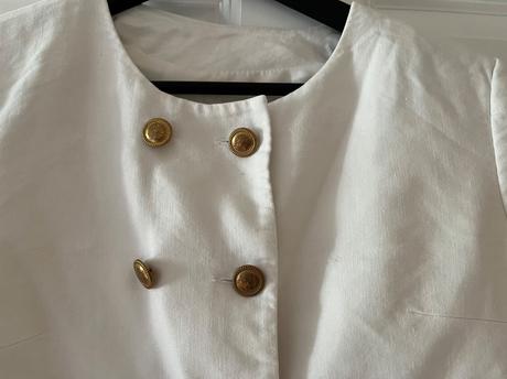 Biele ľanové elegantné sako, reserved, xs/34, reserved,xs