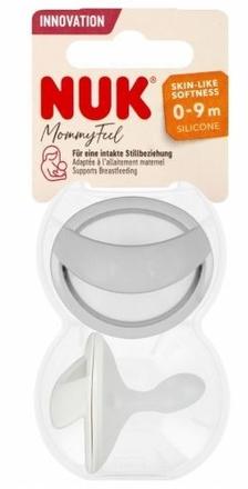 Nuk mommyfeel cumlík grey 0-9m 2 ks, nuk