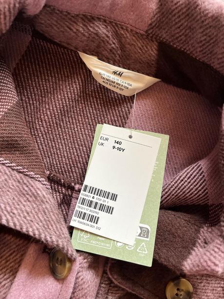 Košeľová bunda, h&m,140