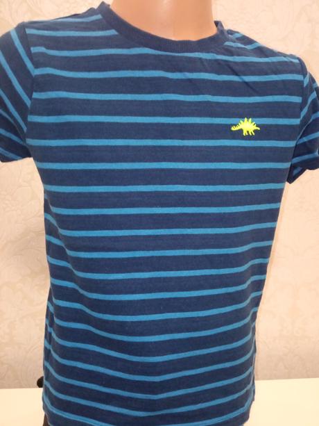 Chlapčenské pásikavé tričko s dinosaurom (116), f&f,116