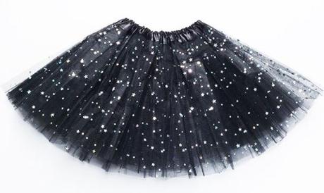 Tutu sukna tylova s trbietkami  hviezdickami rozne, <50 - xs