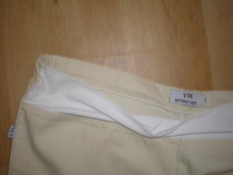 Smotanové tehotenské 3/4 nohavice, xl