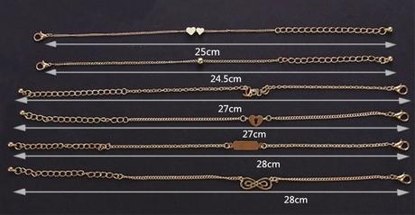 Naramky sada 6 kusov, 