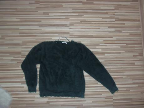 Sveter huňatý, mango,m