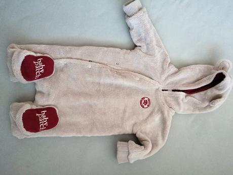 Prechodný overal macko, pumpkin patch,62