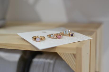 Zlato-ružová sada šperkov, h&m