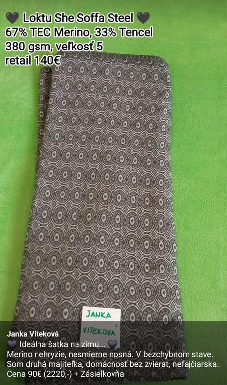 Šatka na nosenie detí zn. loktu she, loktu she