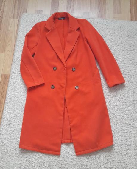 Flaušový kabát shein, s