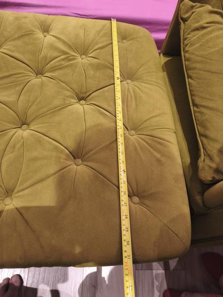 Sofa luxusné kreslo s taburetkou 80x80, 