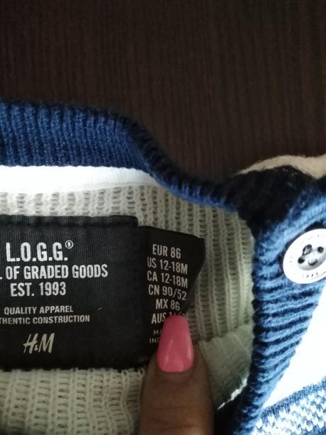 Zimný svetrik, h&m,86