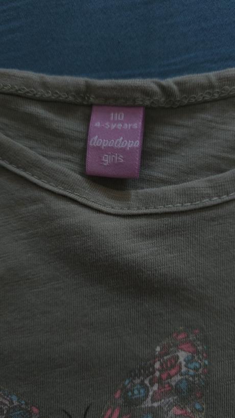 Predám dievčenské tričko zn. dopodopo, dopodopo,110