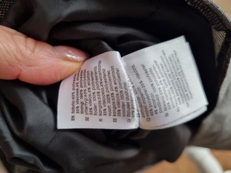 Sivé káro biznis šaty lindex veľ. 40 bez blúzky, lindex,40