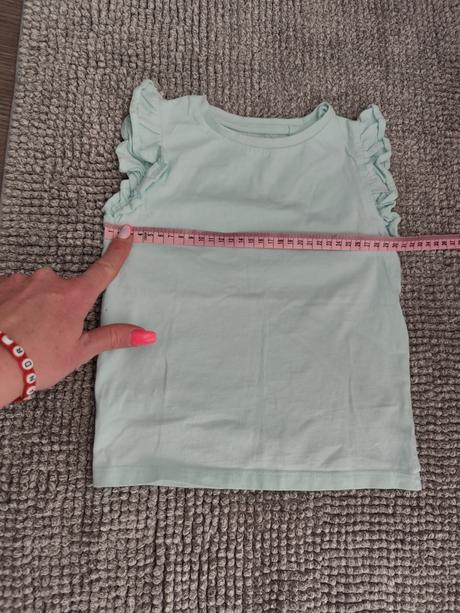 Tričko dievčenské s volánikmi veľ. 104/110, f&f,104