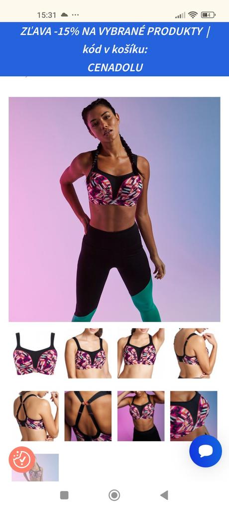 Športové podprsenky panache sport, 70f