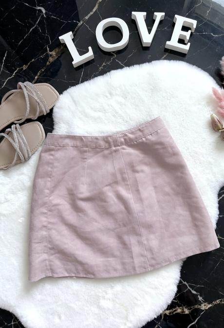 Pastelovo ružová sukňa h&m, h&m,xs